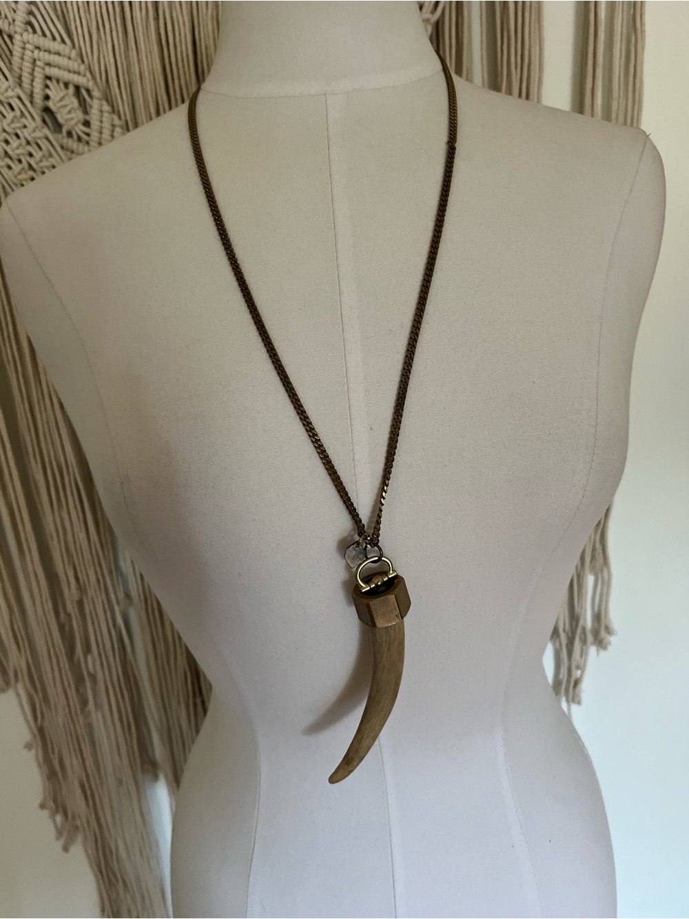 Horn necklace